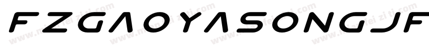 FZGaoYaSongJF Light字体转换